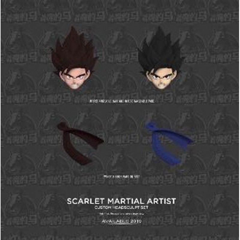 Demoniacal Fit - Dragon Ball Z DBZ SCARLET MARTIAL ARTIST Custom headsculpt  set for Son Goku SHF