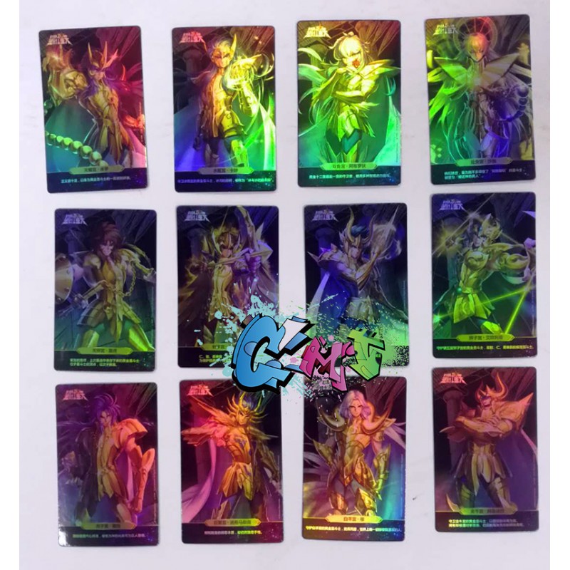 Saint Seiya Gold Saints Collection Card Flash Card 30th Anniversary  Cardbook Theme Exhibition Commemorative